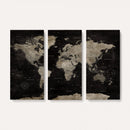 Detailed World Map Wall Art Print - Large Framed World Map
