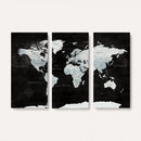 World Map Canvas Print – Framed Push Pin Wall Art, Color