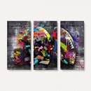 Graffiti American Football Helmet Street Art Wall Art Canvas