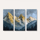 Abstract Mountain Wall Art Canvas Print Modern Landscape Painting Print
