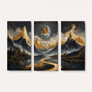 Abstract Mountain Wall Art Canvas Print Modern Landscape Painting Print