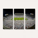Beaver Stadium Night Game Triple Canvas Wall Art - Penn