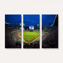 Truist Park Night Game Canvas Art - Atlanta Braves Stadium