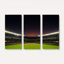 Yankee Stadium Night Game Triple Canvas, Yankee Stadium