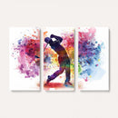 Colorful Golfer Swing Wall Art Canvas Print - Ready to Hang,