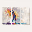 Watercolor Golf Swing Wall Art Canvas Print | Vibrant