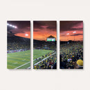 Eugene Autzen Stadium Canvas Wall Art Print – Sunset Over