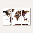 World Map Canvas Print – Detailed Map of the World Wall Art
