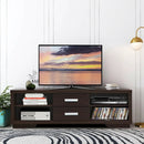 Modern TV Stand Entertainment Center with 2 Drawers and 4 Open Shelves by DirectDeals