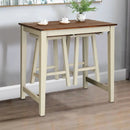 Counter Height Pub Table with 2 Saddle Bar Stools by LJGDeals