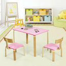 3 Piece Kids Wooden Activity Table and 2 Chairs Set by LJGDeals