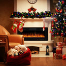 42 Inch Recessed Ultra Thin Electric Fireplace with Timer by LJGDeals