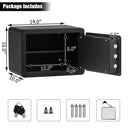 2-Layer Security Safe Deposit Box with Inner LED Light by LJGDeals
