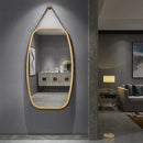 30 Inch Modern Rectangle Wall Hanging Framed Mirror by LJGDeals