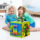 5-in-1 Wooden Activity Cube Toy by LJGDeals