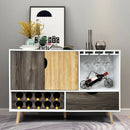 Mid-Century Buffet Sideboard Wooden Storage Cabinet by LJGDeals