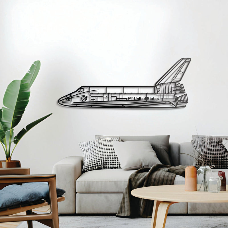 Space Shuttle Metal Aircraft Wall Art - NCP0127