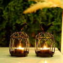 2 Pack Bird Hanging Birdcage Tealight Lantern by JHY DESIGN