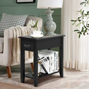End Table Bedside Sofa End Table Narrow Nightstand with Wooden Legs by LJGDeals