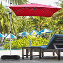 260 lbs Offset Patio Umbrella Base with Wheels Sand Water Filled by LJGDeals