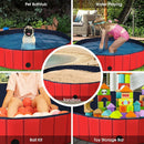 63 Inch Foldable Leakproof Dog Pet Pool Bathing Tub Kiddie Pool for Dogs Cats and Kids by LJGDeals