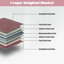60 x80 Inch 15lbs Premium Cooling Heavy Weighted Blanket-Pink by LJGDeals