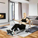 Exercise Adjustable Double Hydraulic Resistance Rowing Machine by LJGDeals
