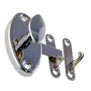 Oval Cabinet Latch, Brass or Nickel
