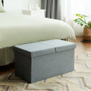 30 Inch Folding Storage Ottoman with Lift Top by LJGDeals