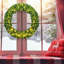 48 Inch Pre-lit Cordless Artificial Christmas Wreath by LJGDeals