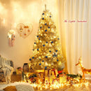 7.5 Ft Hinged Unlit Artificial Silver Tinsel Christmas Tree by LJGDeals