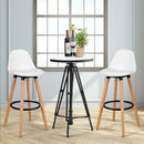 2 Pieces Mid Century Barstool 28.5 Inches Dining Pub Chair by LJGDeals