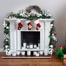 9 Feet Pre-Lit Artificial Christmas Garland with LED Lights by LJGDeals