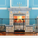 115 Inch Length 5 Panel Adjustable Wide Fireplace Fence by LJGDeals