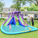 Inflatable Water and Sand Park Mighty Bounce House with Large Pool by LJGDeals