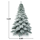 7.5 Feet Snow Flocked Artificial Christmas Tree by LJGDeals