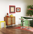 5-Piece Kitchen & Dining Bundle: Adjustable Bar Stools (Set of 2) + Stackable Stools (Set of 6) + Rattan Storage Sideboard