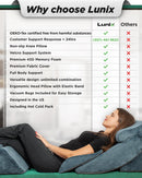 Lunix LX13 6pcs Wedge Pillow Set + Extra Cover Bundle (Navy)