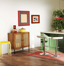 5-Piece Kitchen & Dining Bundle: Adjustable Bar Stools (Set of 2) + Stackable Stools (Set of 6) + Rattan Storage Sideboard by LJGDeals