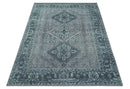 Custom Made Traditional Turkish Design Gray Hand Knotted Wool Area Rug