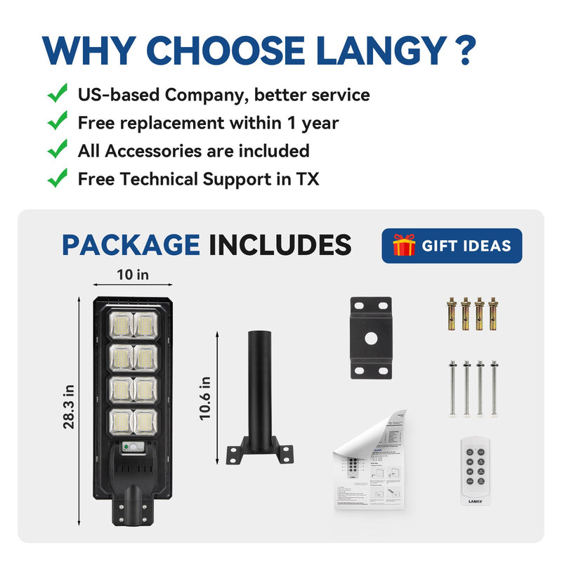 200W All in one solar Parking Lot Lights -25,000 lumens