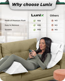 Cover Set Only for LX6, White Plush, Pillows and Foam not Included