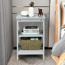 3-tier Nightstand Sofa Side End Accent Table-Black by LJGDeals