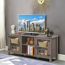 TV Stand Entertainment Center for TVs up to 65 Inch with Storage Cabinets by LJGDeals