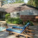 9Ft Patio Bistro Half Round Umbrella by LJGDeals