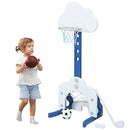 3-in-1 Kids Basketball Hoop Set with Balls