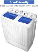 20 lbs Compact Twin Tub Washing Machine for Home Use by LJGDeals