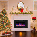 30-Inch Recessed Ultra Thin Electric Fireplace Heater with Glass Appearance by LJGDeals