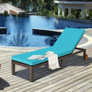 Back Adjustable Cushioned Patio Rattan Lounge Chair by LJGDeals