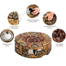 28 Inch Propane Gas Fire Pit by LJGDeals